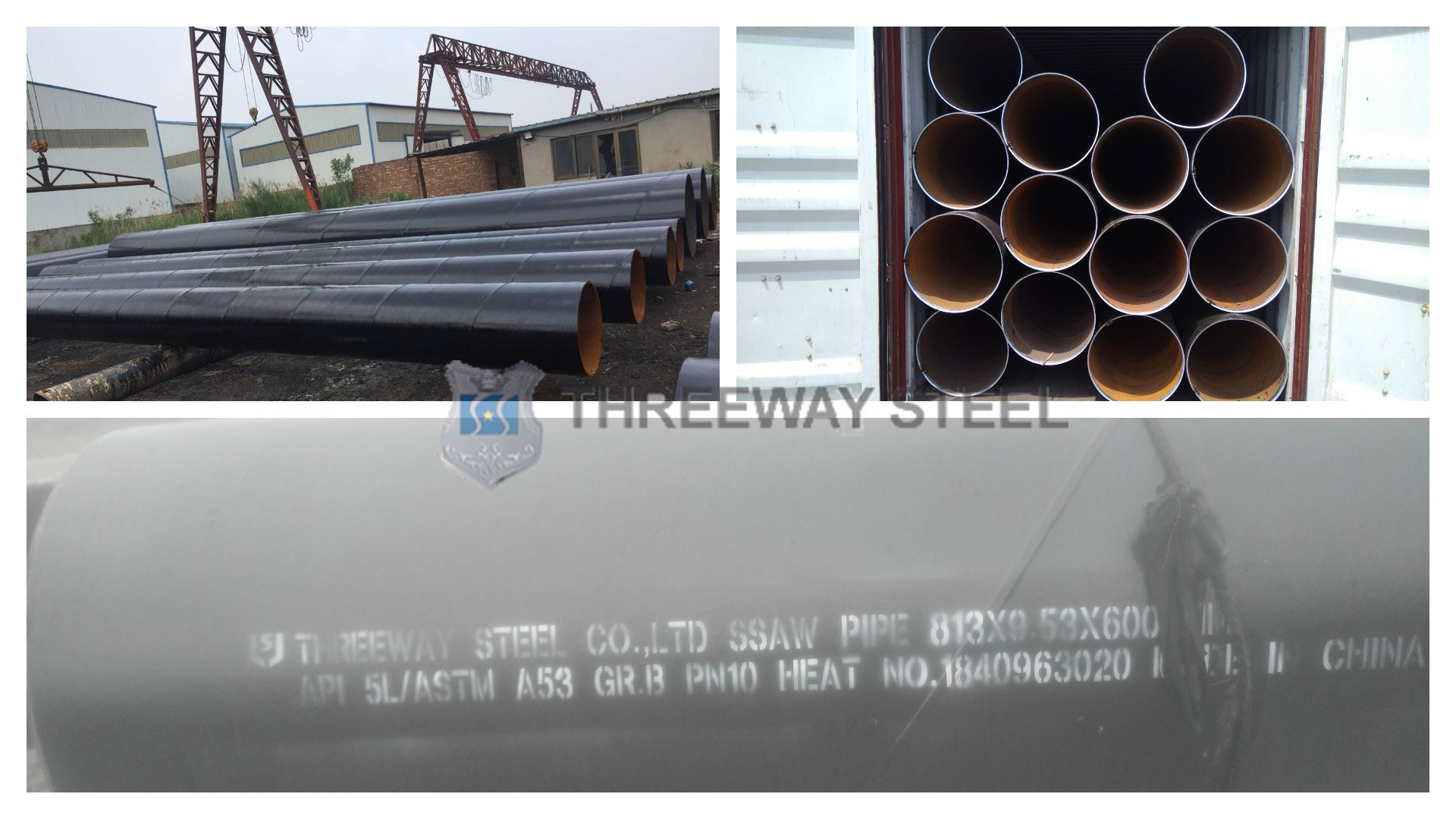 SSAW steel pipe export